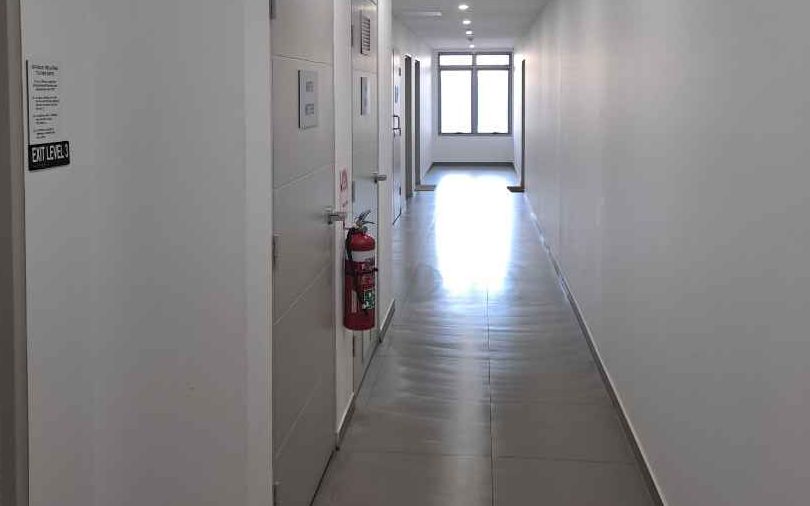 A Gosford strata hallway after a Coasties common-area clean
