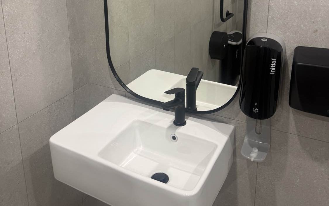 A Central Coast commercial washroom cleaned by Coasties